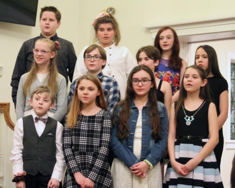 Fifth and Sixth Grade Chorus. STEVE EDWARDS/Boothbay Register