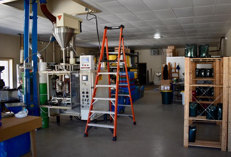 The production room of Seacoast Coffee Company. PHIL DI VECE/Wiscasset Newspaper