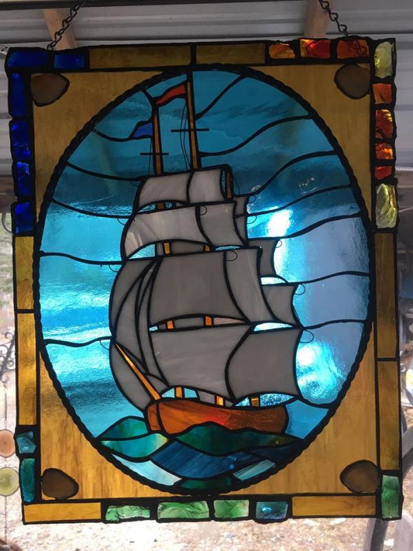 Completed March 17. Richard Macdonald, Macdonald Stained Glass. Courtesy of the artist Richard Macdonald, Macdonald Stained Glass Ltd