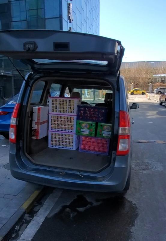 A van with produce. Courtesy photo