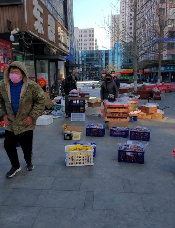 Produce outside of a market within the boundaries of the barricaded neighborhood. Courtesy photo