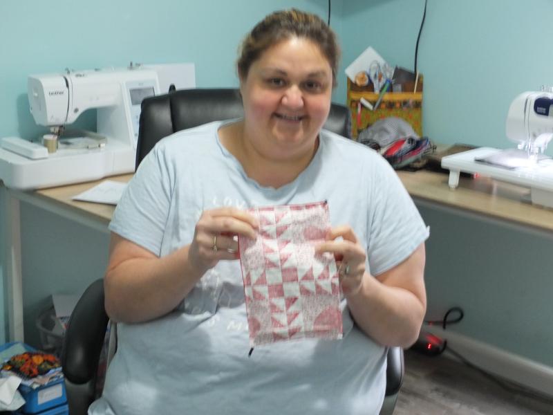 Jennifer Manson still has over 300 orders to fill for homemade face masks to fulfill Gov. Mills’ order to wear the personal protective devices in public beginning May 1. BILL PEARSON/Boothbay Register