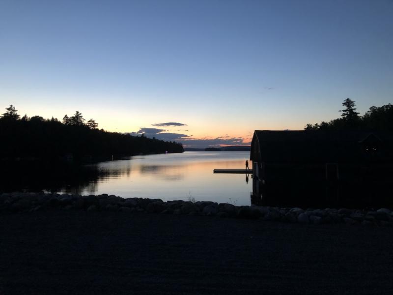 Although fishing was the primary activity during the trip, the adventurers enjoyed hearing the songs of northern parulas, blue-headed vireos, thrushes, and other birds. They especially enjoyed hearing the melancholy yodel of a common loon from the dock on West Grand Lake at sunset. Courtesy of Jeff Wells #bird-column, #boothbay-register, #weatherby’s, #AllisonWells #JeffandAllisonWells, #birds, #maine