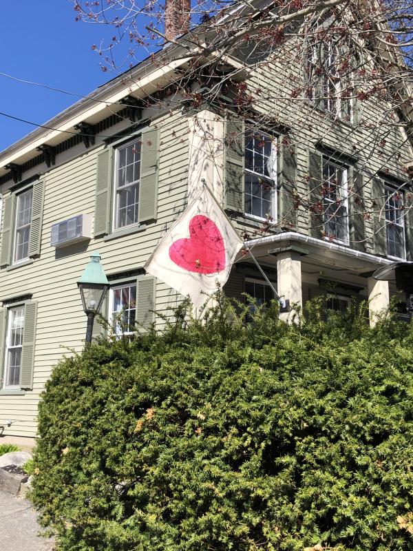 The Thistle Inn sports one of Nadeau’s flags. Courtesy of Sonya Dearborn