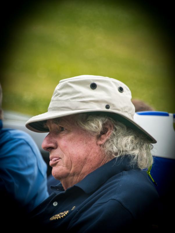 Vic Taylor at Rotary’s “Circling the Wagons” at the Boothbay Railway Village. Steve Demeranville photo