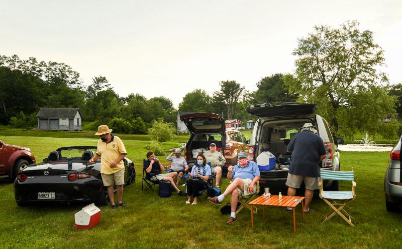 Rotary’s “Circling the Wagons” at the Boothbay Railway Village. Steve Demeranville photo