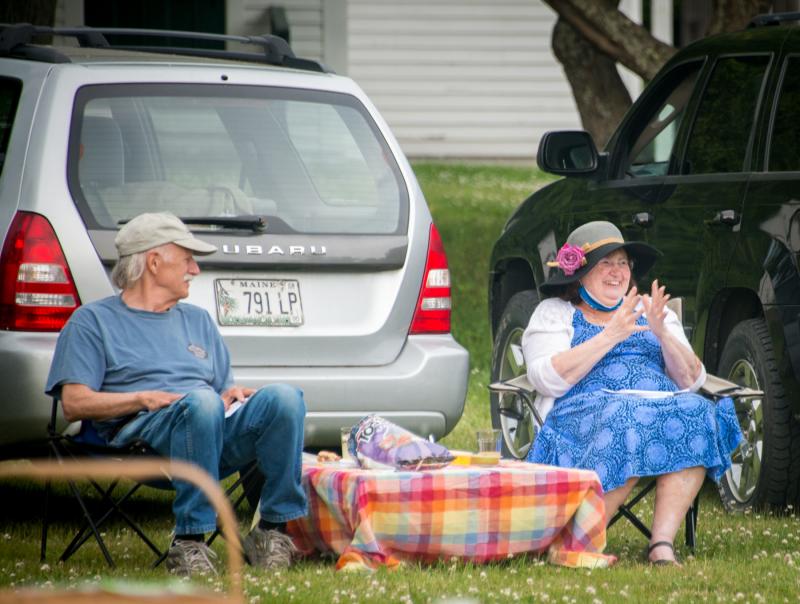 Rotary’s “Circling the Wagons” at the Boothbay Railway Village. Steve Demeranville photo