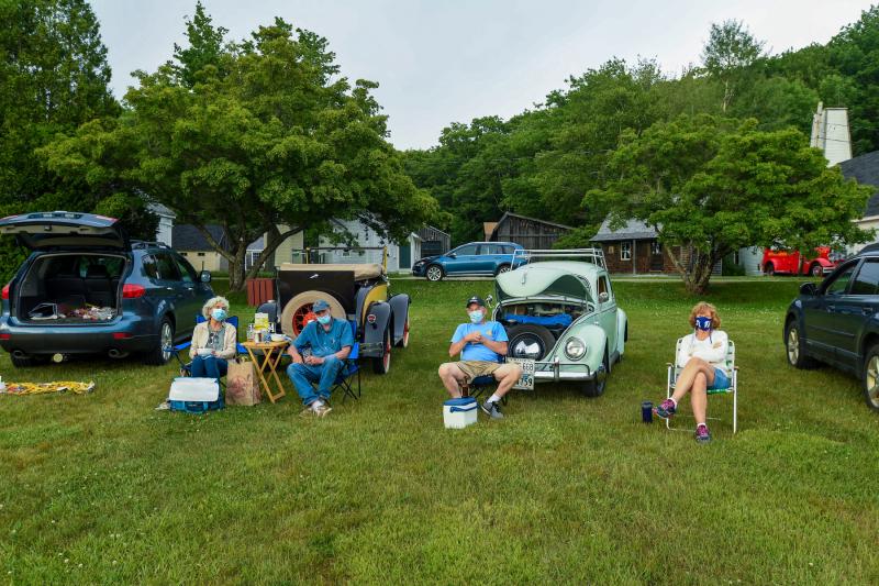 Rotary’s “Circling the Wagons” at the Boothbay Railway Village. Steve Demeranville photo