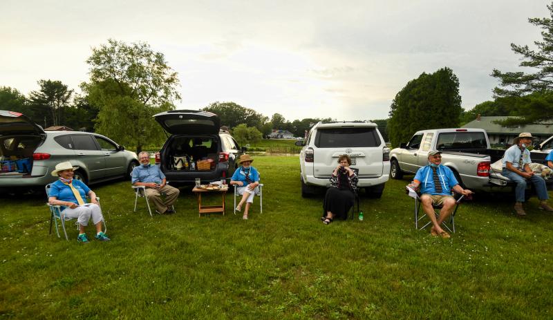 Rotary’s “Circling the Wagons” at the Boothbay Railway Village. Steve Demeranville photo