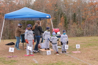 Division 4 athletes from left, Chloe Joneth, second; Cole Walby, first; Jameson Brooks and Raiden Hutchins, third. Courtesy photo