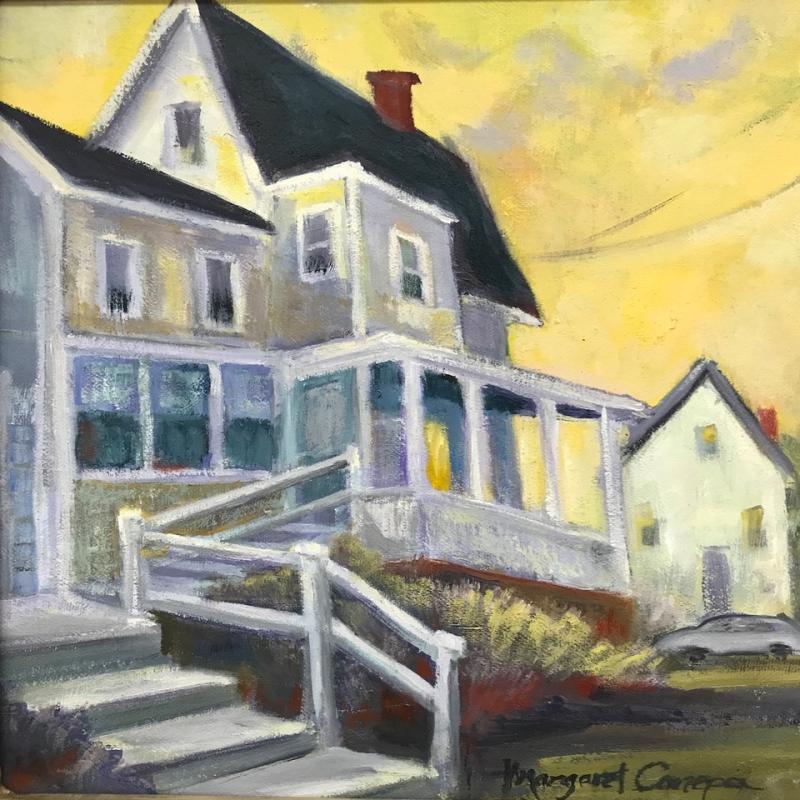 "Yellow Sky,” an oil by Margaret Canepa from an “Art in the Square” event past. Courtesy of BRAF Margaret Canepa