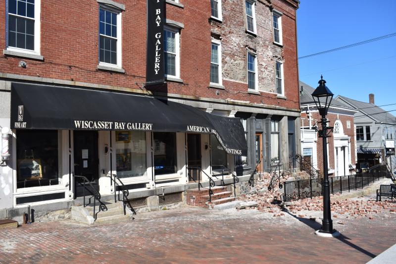 Wawenock building damage. PHIL DI VECE/Wiscasset Newspaper