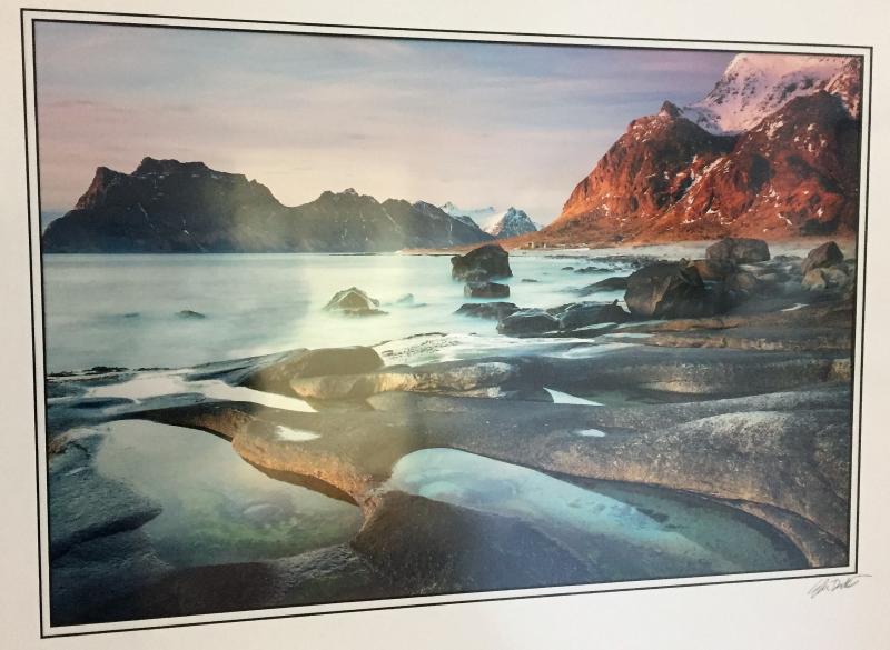 Crimson Glow, Uttakleiv, Lofoten, Norway. Eva McDermott photo Eva McDermott photo