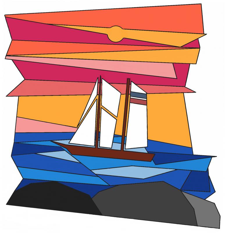 Duncan Hardwick, a freshman at BRHS, designed this entry. It tied with four others in judges’ votes. Courtesy of Rosemary Bourette