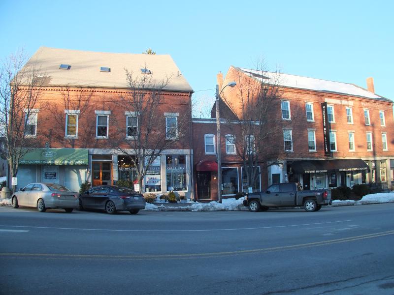 The building, at right, in 2017. File photo