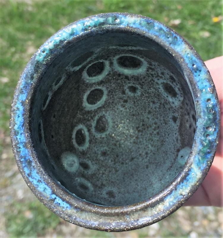 The moons in the depths of Monica Tan’s Moon Cup. LISA KRISTOFF/Boothbay Register Monica Tan