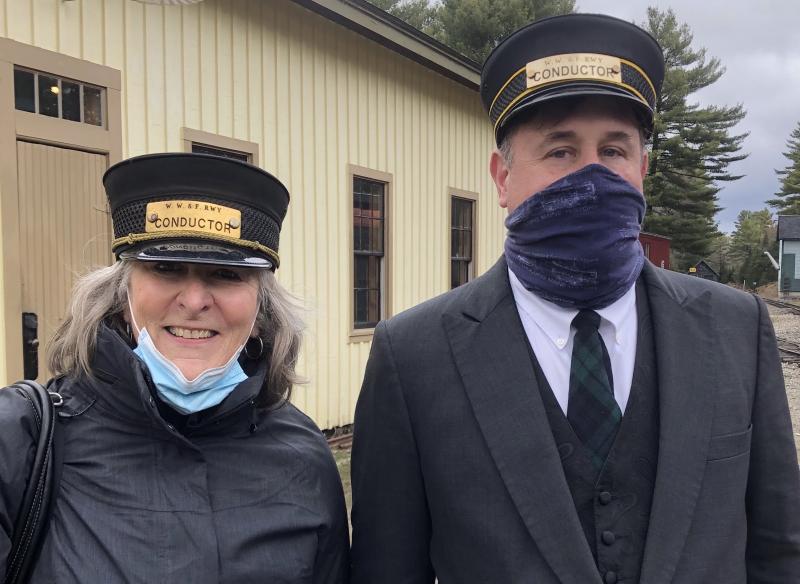 Conductors squared: Beth Preston and Ed Lecuyer. Courtesy of Beth Preston