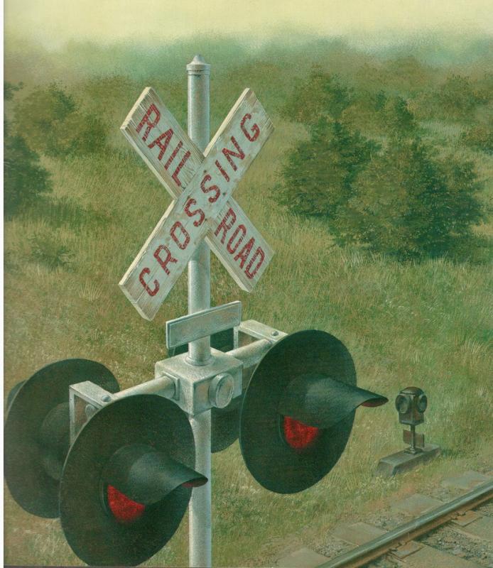 An image from the book “Crossing.” The prose became the lyrics for the Tapestry Singers’ nod to the railroad. Courtesy of Beth Preston with permission from the author and illustrator