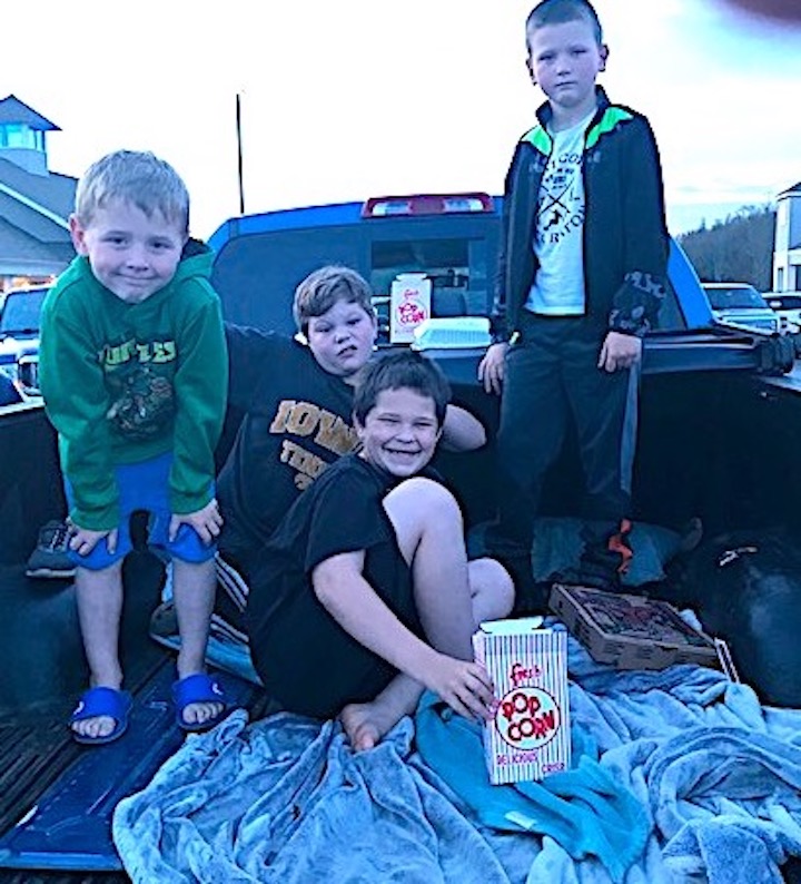 More kids in trucks! Courtesy of Helen Meserve
