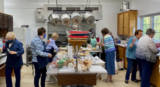 The kitchen crew in action! Courtesy of St. Andrews Auxiliary