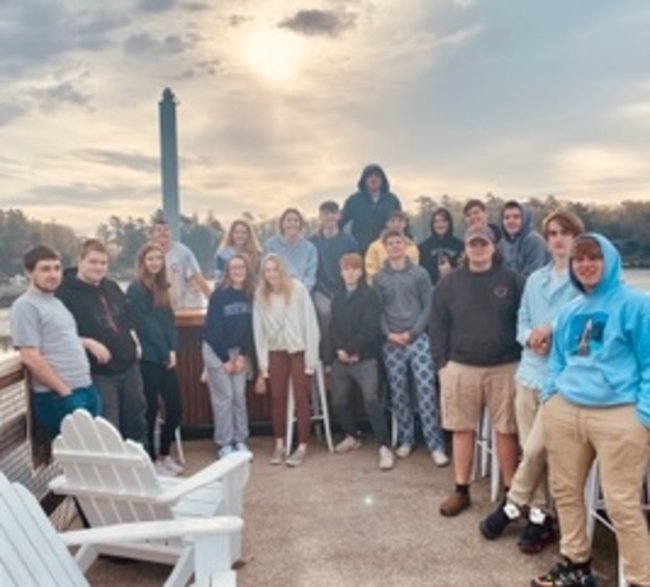 Front, from left: Isaac Bradstreet-Doughty, Adam Lowery, Kalista Andrews, Isabel Harkins, Kylie Brown, Mason Erhard, Nathan Chatterton, Gareth Hodgdon, Jonah Zipperer and Brady Harmon. Back row: Owen Barter, Marissa Peters, Glory Blethen, Ben Pearce, Sullivan Rice, Jameson LaBrecque, Fox Elder, Graham Harris Deacon Harrington. Courtesy photo