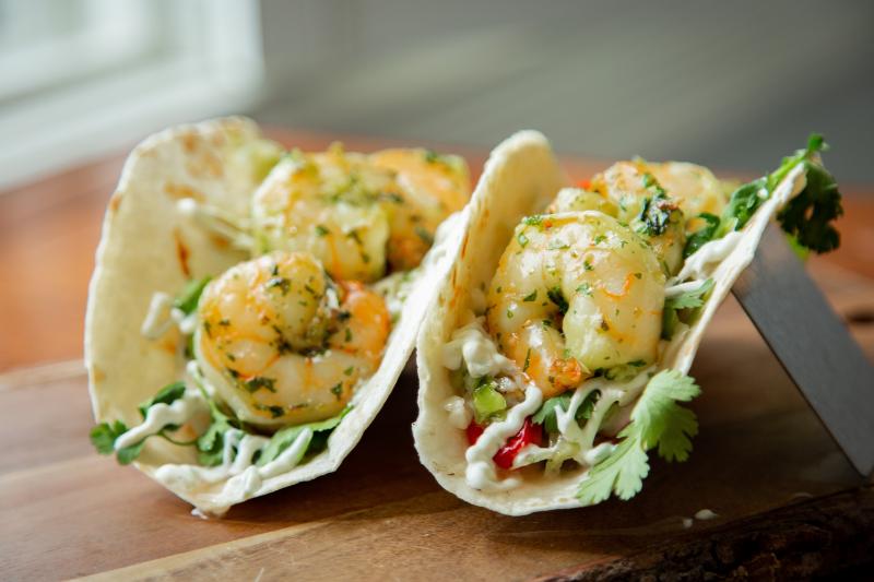 Chef Michael Adams’ famous shrimp tacos. Courtesy photo