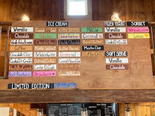 Customers have the option of 30 delicious homemade ice cream flavors at Blanchard’s Creamery in Edgecomb. Courtesy photo