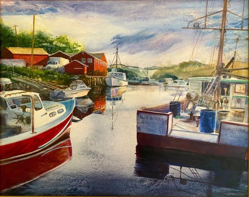 “South Bristol” by Susan Tilton Pecora. See more of the artist’s work at the Grill now through Sept. 20. Courtesy image Susan Tilton Pecora