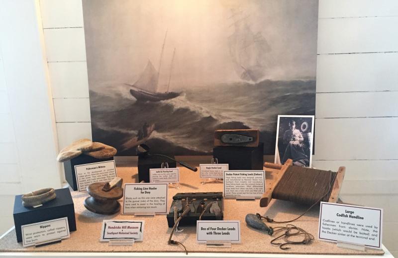 A bit of the Decker (of Southport) exhibit. LISA KRISTOFF/Boothbay Register