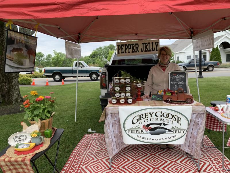 Sandra Dwight-Barris, owner of Grey Goose Gourmet Pepper Jelly. LILLY CURTIS/Boothbay Register