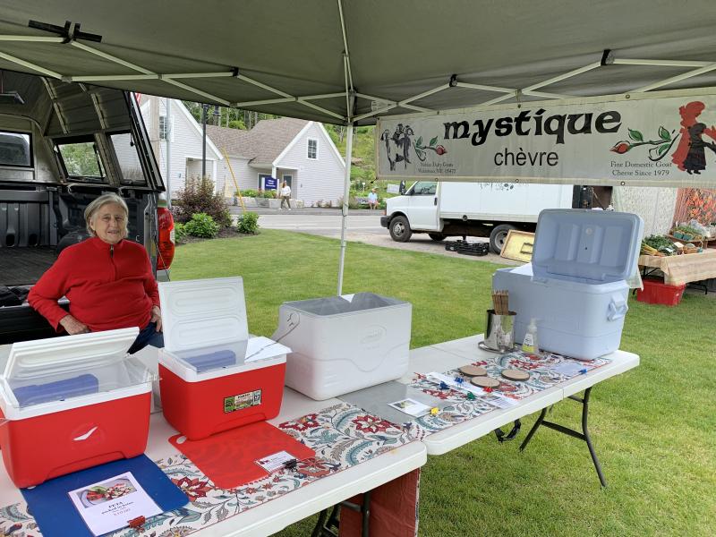 Marjie Lupien, owner of Mystique Chèvre. LILLY CURTIS/Boothbay Register