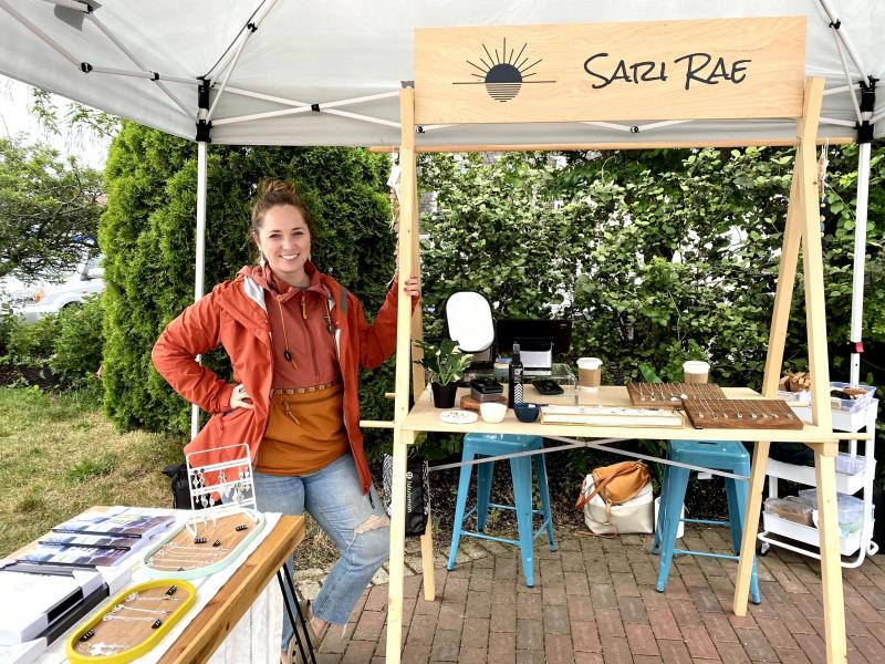 Boothbay Harbor native Sari Weiss (Sari Rae) pursues her jewelry-making passion. ISABELLE CURTIS//Boothbay Register
