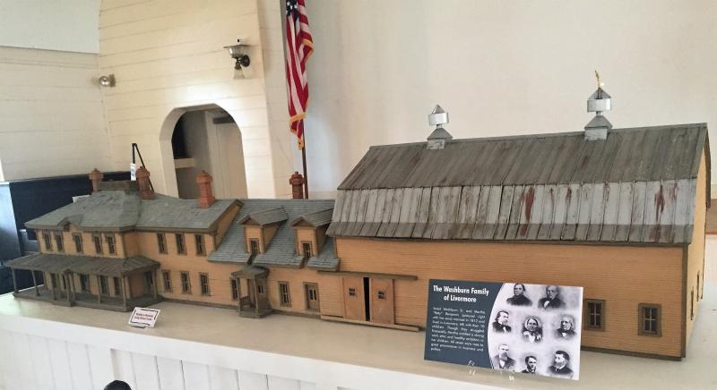 Washburn Family homestead model. LISA KRISTOFF/Boothbay Register