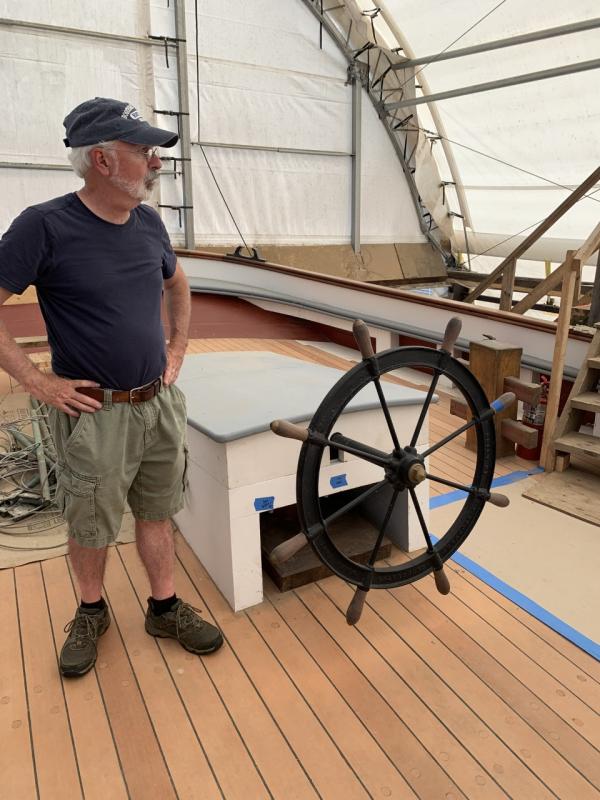 The Ernestina Morrissey tour was June 28 during Windjammer Days. BILL PEARSON/Boothbay Register