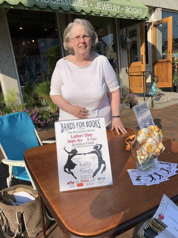 Friends of Wiscasset Public Library’s Lynn Maloney. SUSAN JOHNS/Wiscasset Newspaper