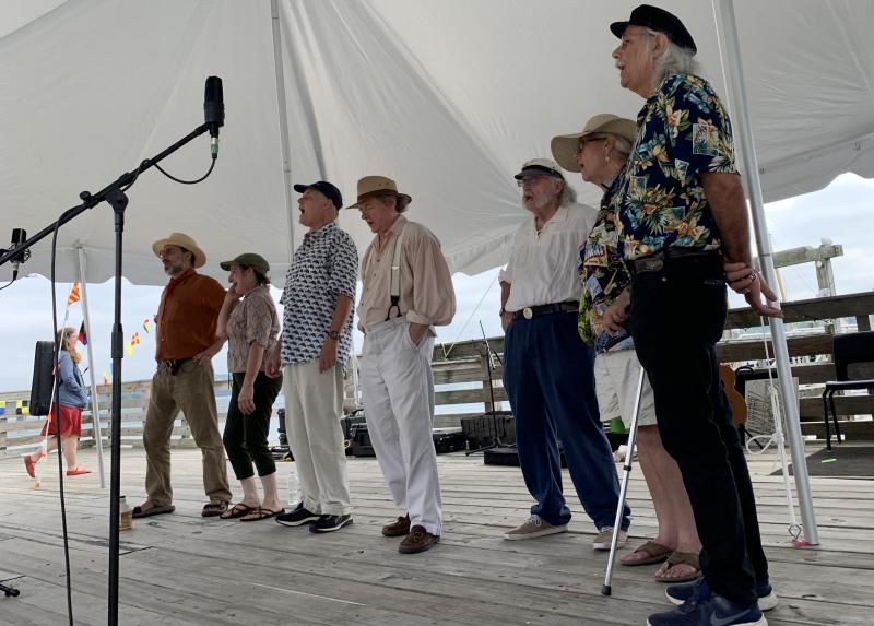 Chantey singers. SUSAN JOHNS/Wiscasset Newspaper