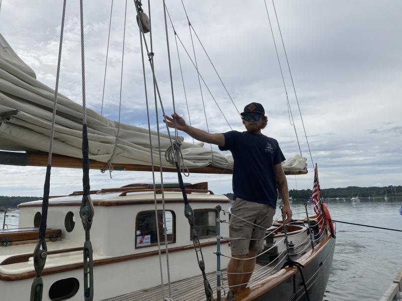 Jack Maher of the When and If crew. SUSAN JOHNS/Wiscasset Newspaper