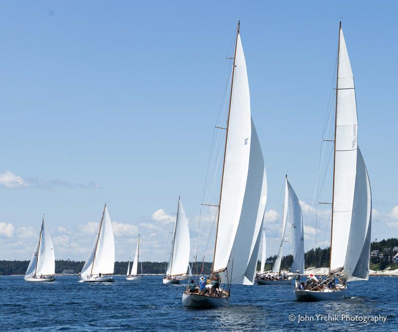 Classic racers north of Squirrel Island Saturday. John Yrchik Photography