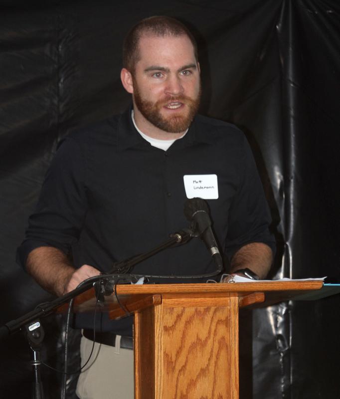 BRES Assistant Principal Matthew Lindemann recounts his experience on Burnt Island as a 10-year-old student attending camp. STEVE EDWARDS/Boothbay Register