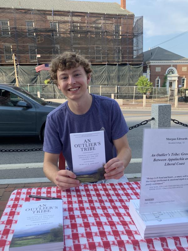 Author Morgan K. Edwards. SUSAN JOHNS/Wiscasset Newspaper