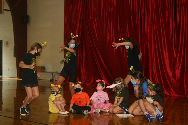 The Narrator Bees tell the One Hundred Acre Wood gang about the mysterious and spooky Backson. LISA KRISTOFF/Boothbay Register