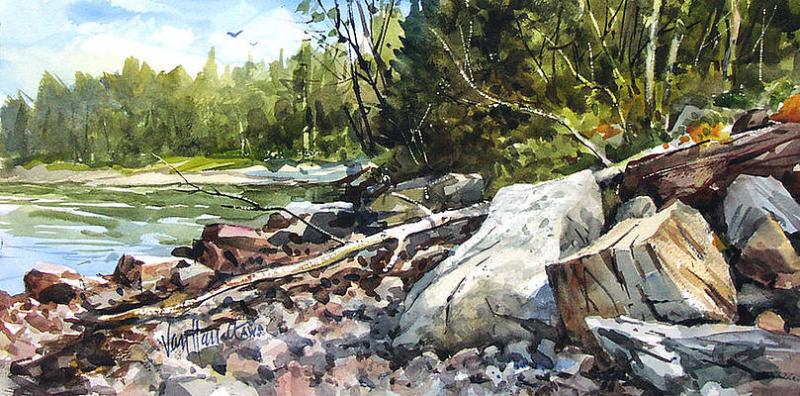 “Shoreline Residents” - Tony van Hasselt, A.W.S. Courtesy of Patricia Royall Tony van Hasselt