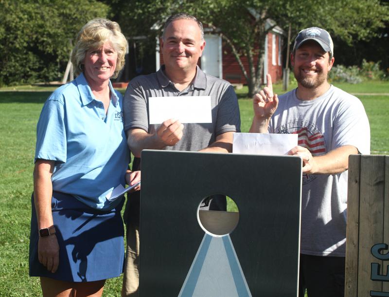 Cornhole team “Corn Pops” took first place. STEVE EDWARDS/Boothbay Register