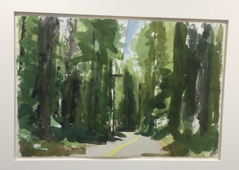 Heidi Seidelhuber’s “Road to the Summer Cabin” is among her latest paintings. See this one and more at Studio 53 by Sept. 30.