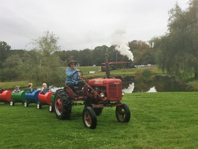 I spy two trains ... or all aboard squared! LISA KRISTOFF/Boothbay Register