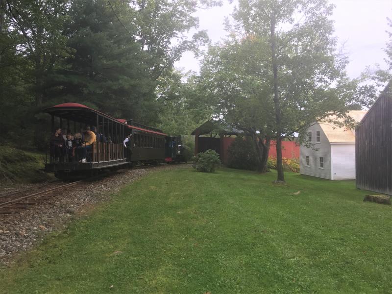 Approaching the covered bridge. LISA KRISTOFF/Boothbay Register