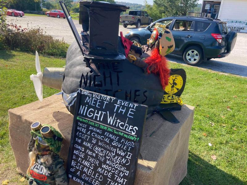 Gardiner and East Boothbay’s Mari McGuire’s pumpkin for the 2021 Pumpkinfest giant pumpkin trail. Courtesy of the artist
