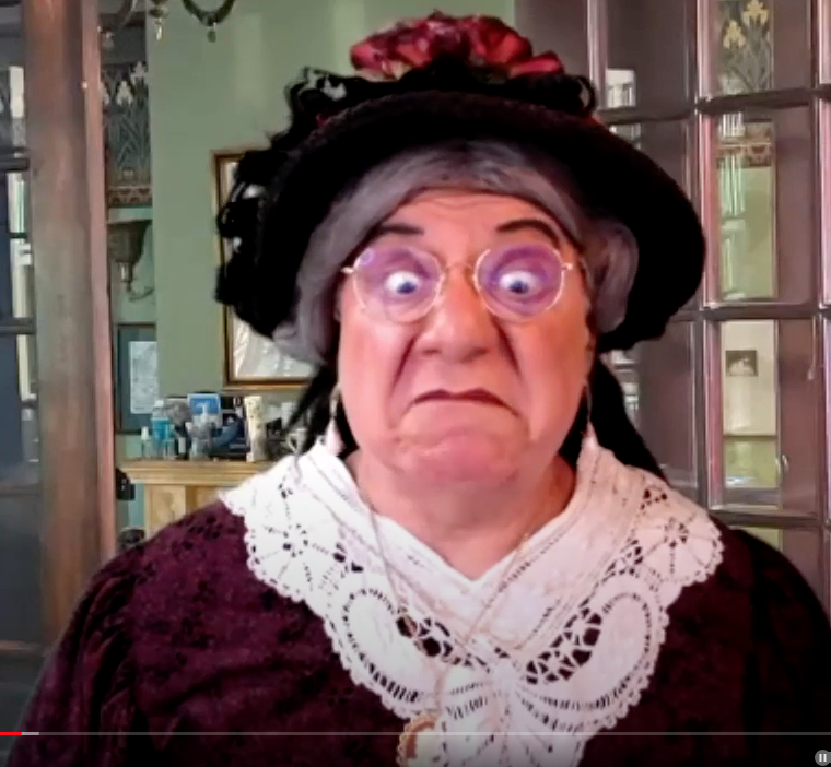 Director Nick Azaretti as Lady Bracknell. Courtesy of River Company