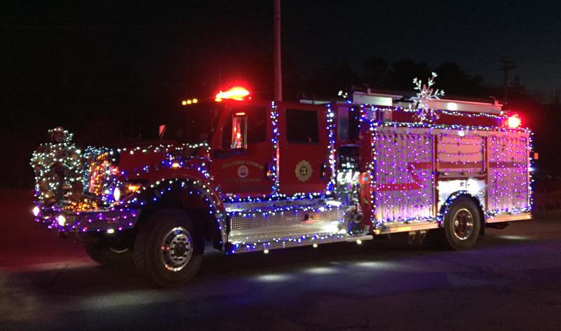 Boothbay Harbor Fire Department’s winning fire truck. STEVE EDWARDS/Boothbay Register