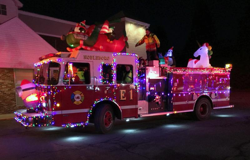 Taking runner-up after winning last year was Nobleboro Fire Department, winner of the People’s Choice Award. STEVE EDWARDS/Boothbay Register